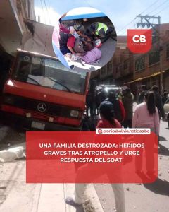 UNA FAMILIA DESTROZADA: HERIDOS GRAVES TRAS ATROPELLO Y URGE RESPUESTA DEL SOAT